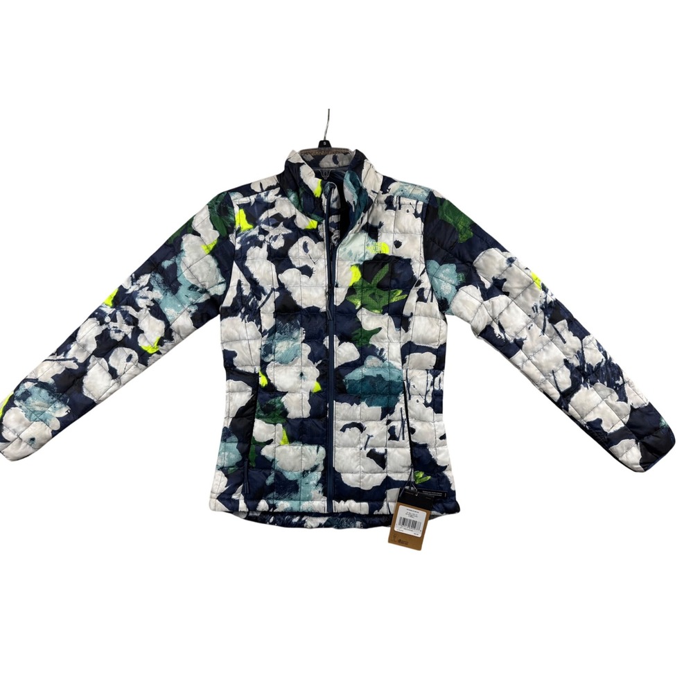 The North Face Womens ThermoBall Eco Jacket Slim Fit Floral NF0A5GLDIAW XS NEW